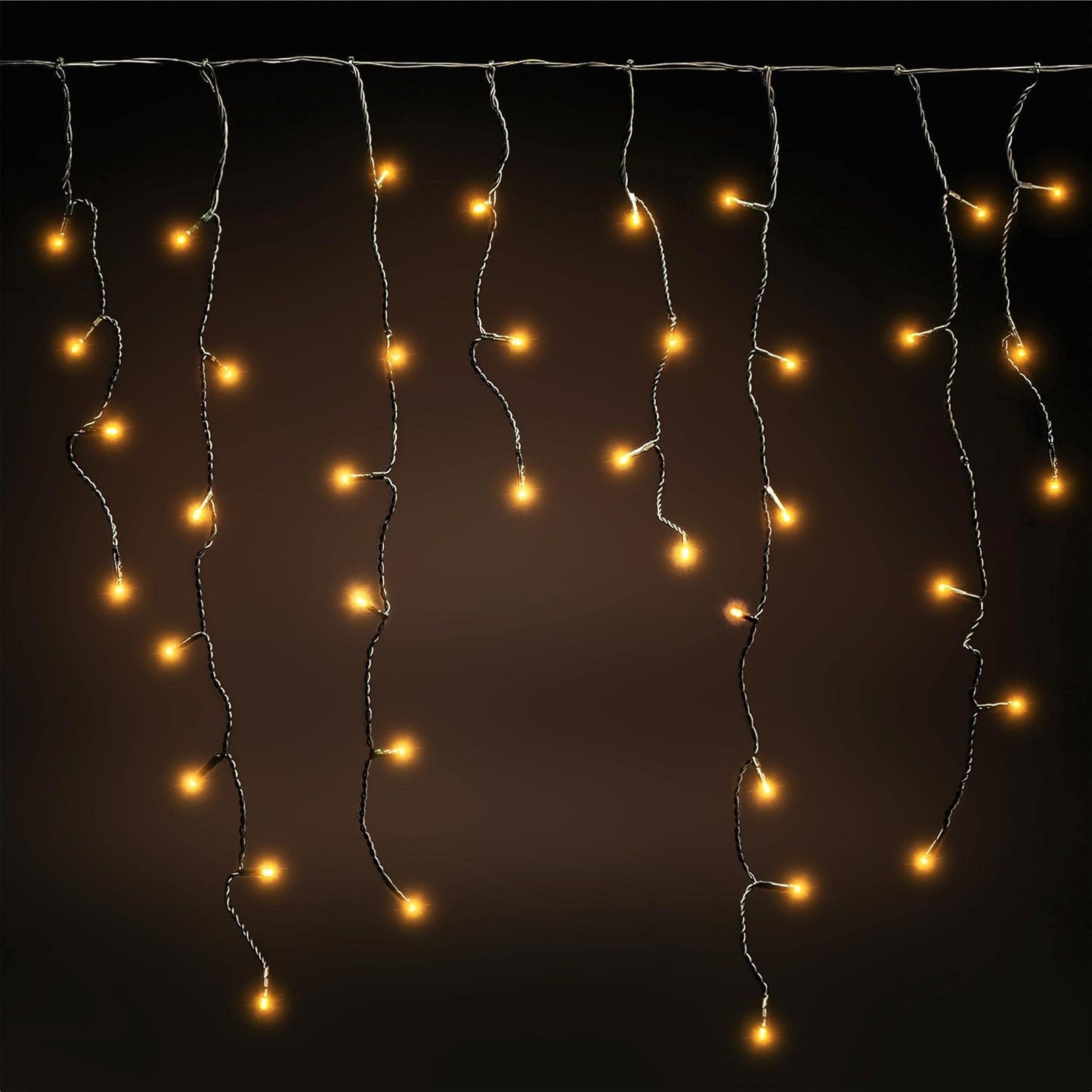 Eisregen LED-Lichterkette, 600 LEDs mit 8 Modi, Eisregen 10 Meter / 600 LEDs