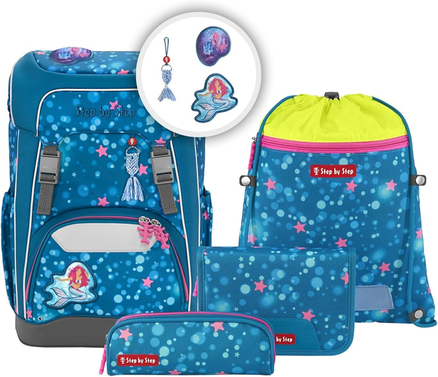 5-teiliges Giant Schulranzen-Set, Mermaid Lola