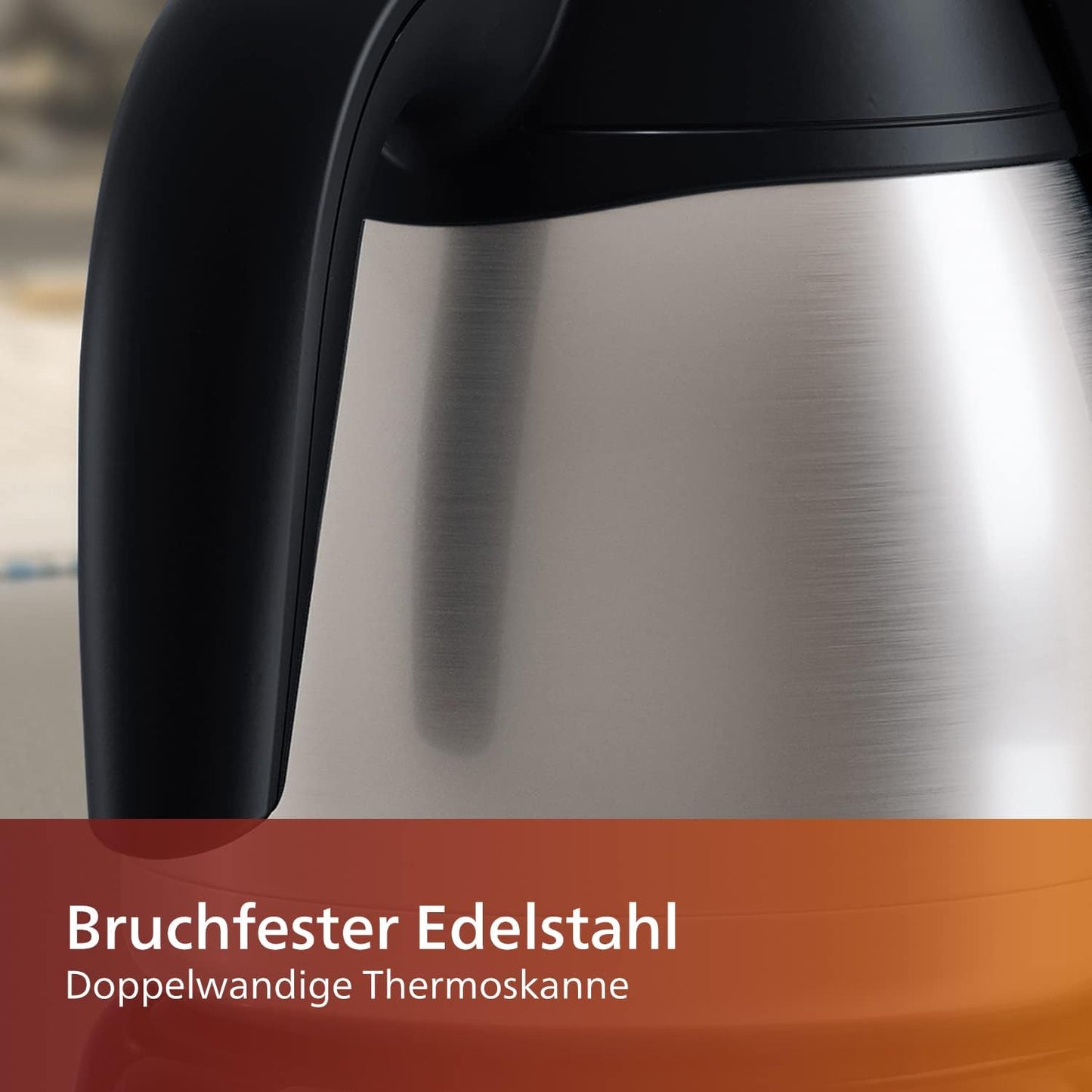 Café Gaia Filterkaffeemaschine, Thermoskanne
