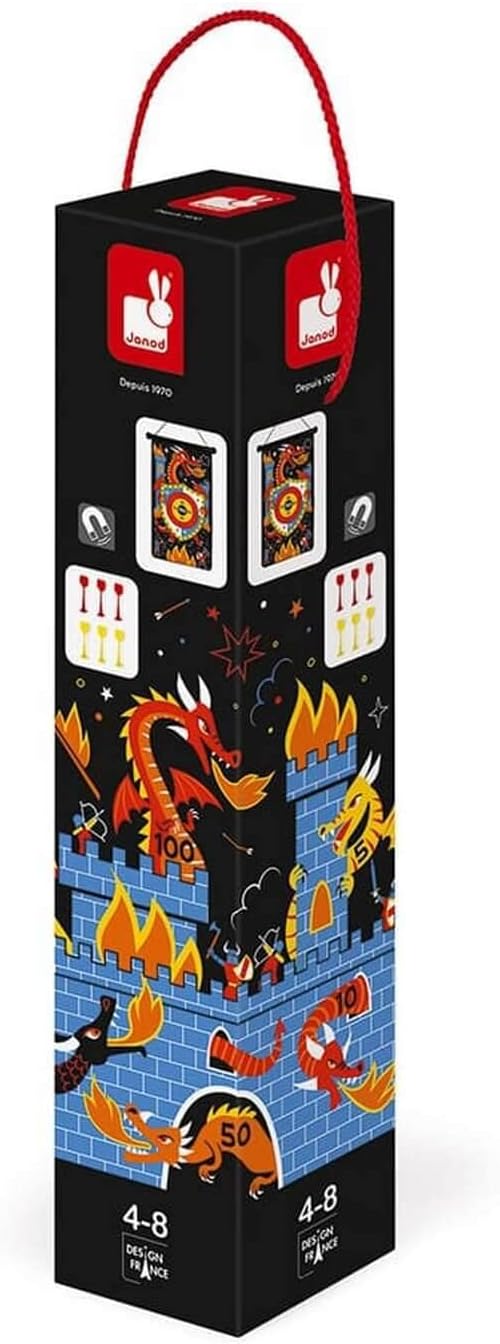 Magnetisches Dartspiel Drachen und Ritter (ab 4 Jahren), Drachen und Ritter