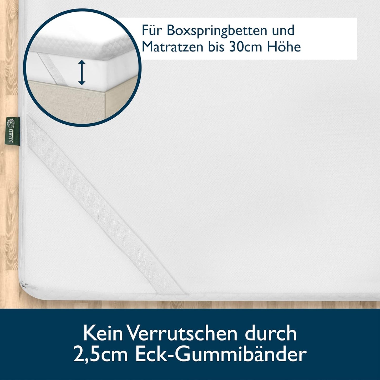 Gel Matratzentopper 180x200 cm, 180x200 cm