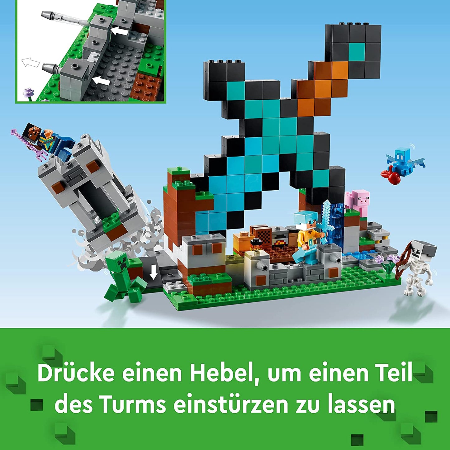 21244 Minecraft Der Schwert-Aussenposten, Konstruktionsspielzeug, Single