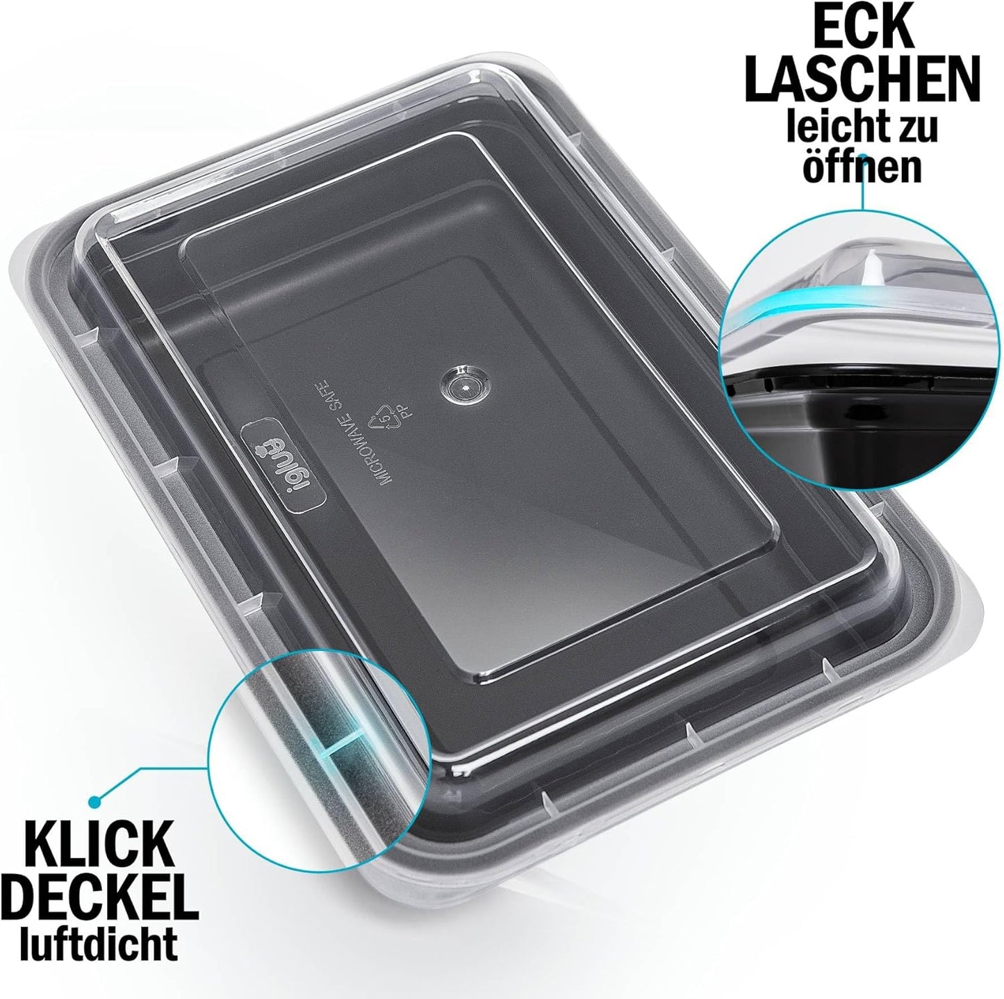 20-teiliges Meal Prep Container Set (mikrowellengeeignet), 20