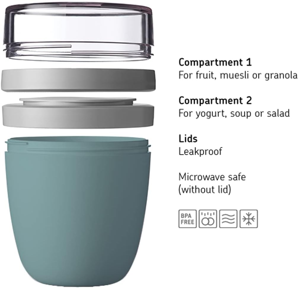 Müslibecher to go, Nordic Denim 300 ml