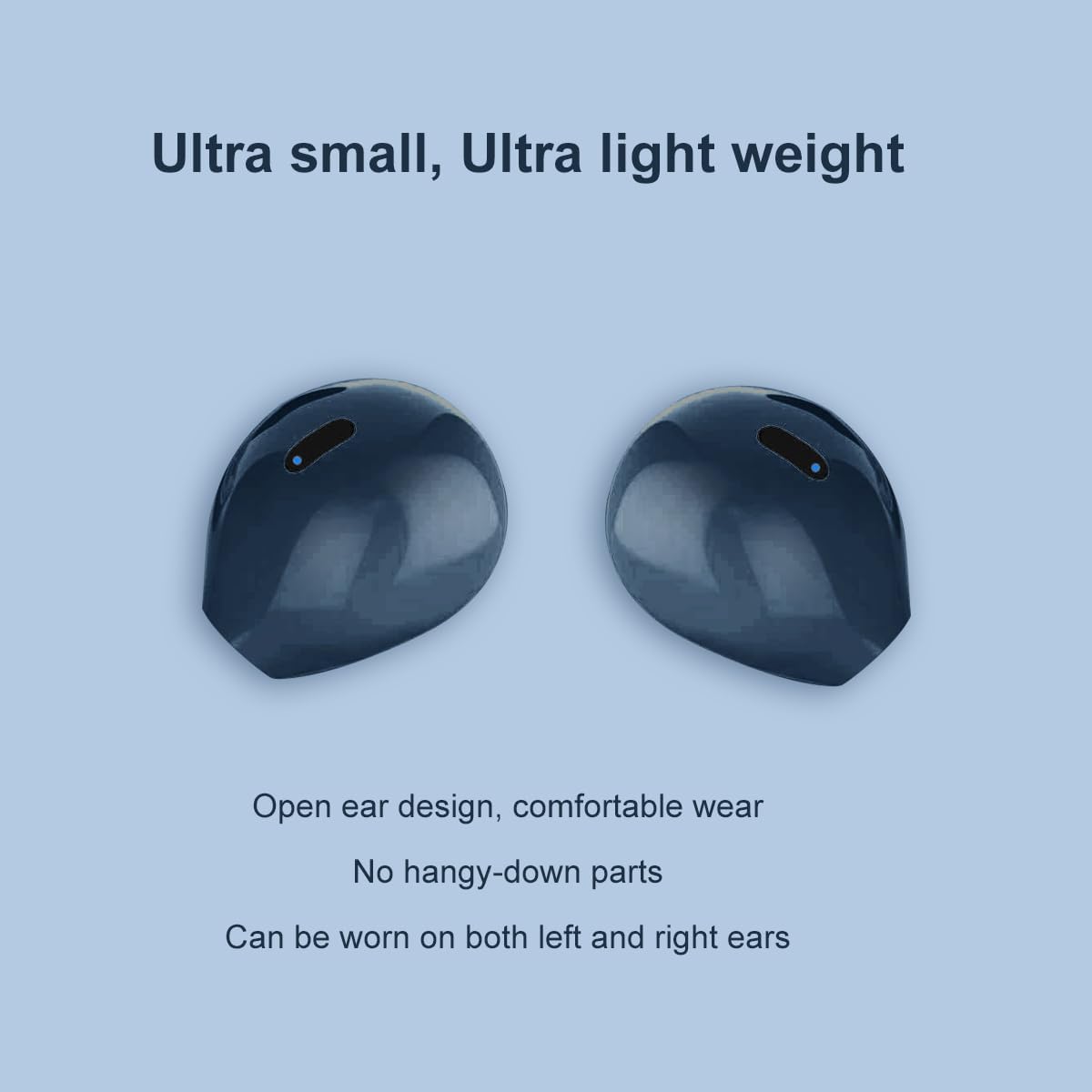 Mini Bluetooth Ohrhörer Pro X6s mit Ladetasche, Dunkelblau