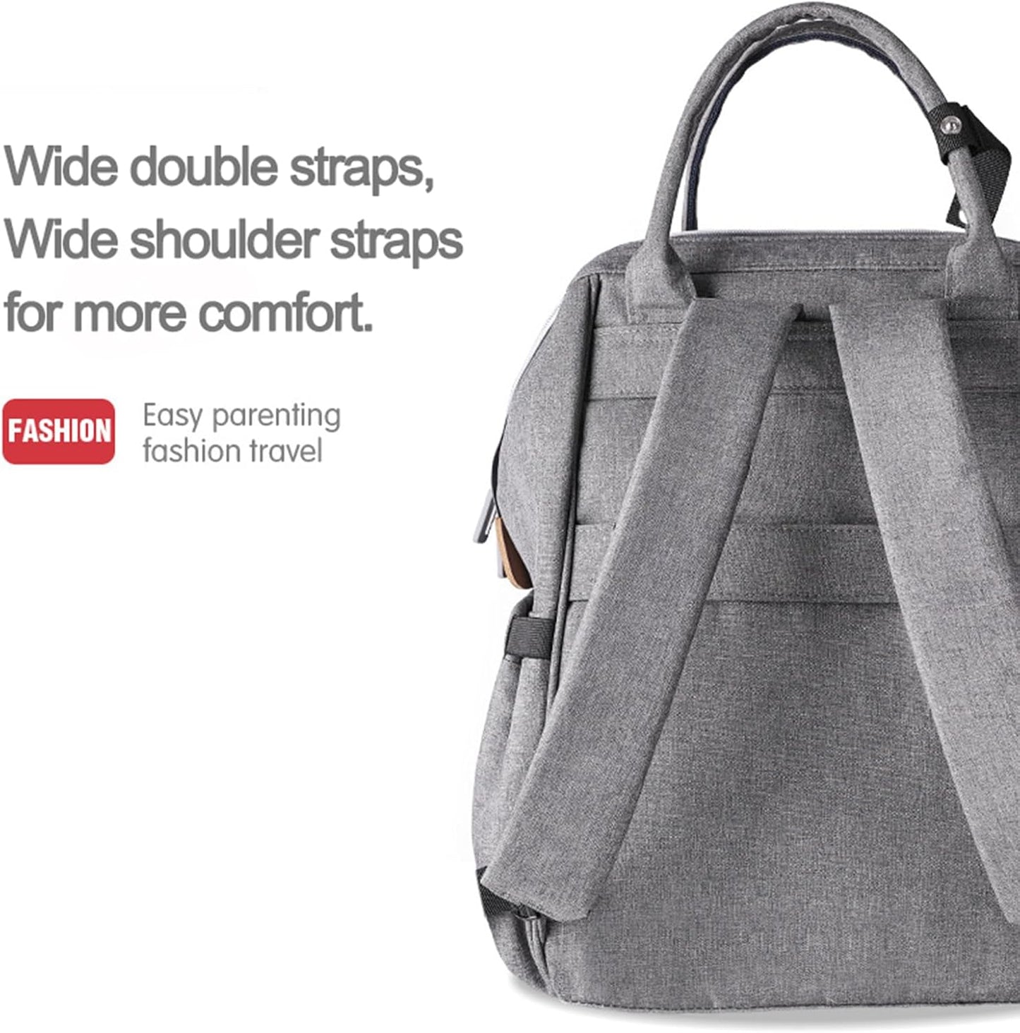 Multifunktionaler Wickelrucksack mit Thermotasche