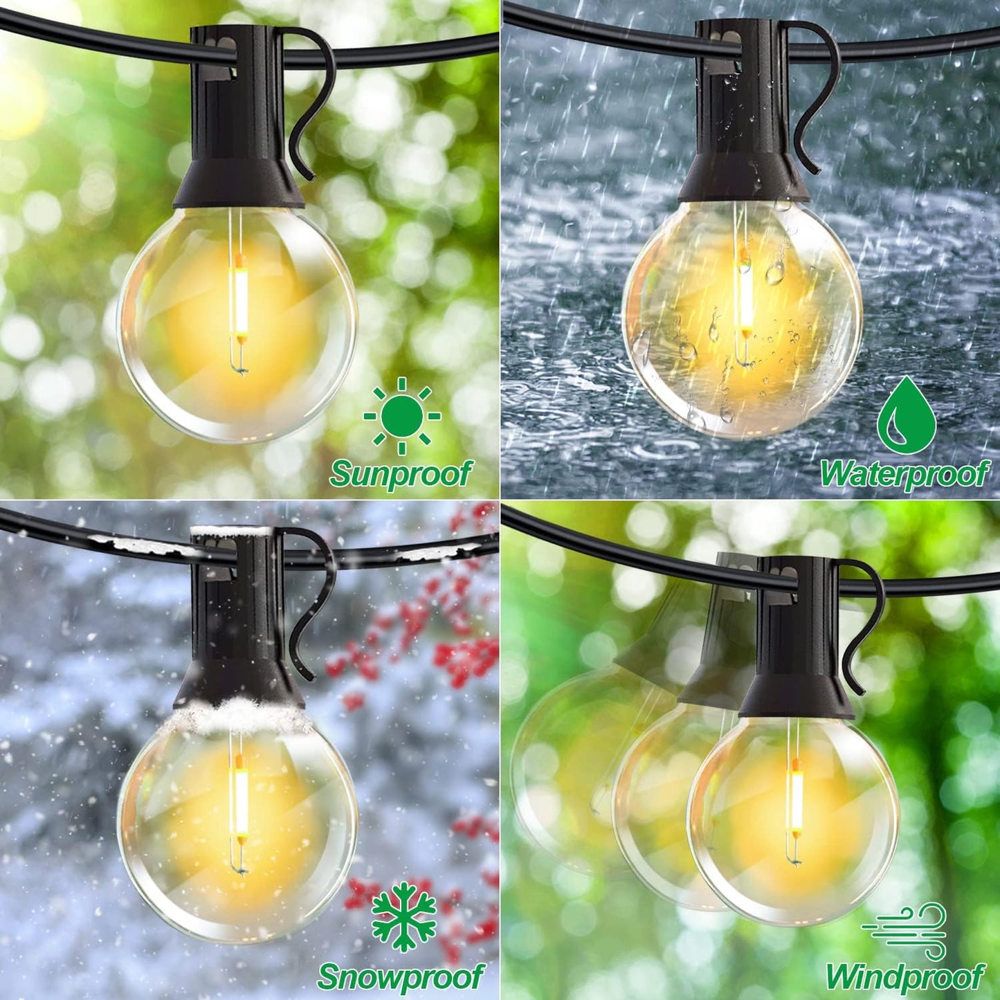LED-Outdoor-Lichterkette, 30M