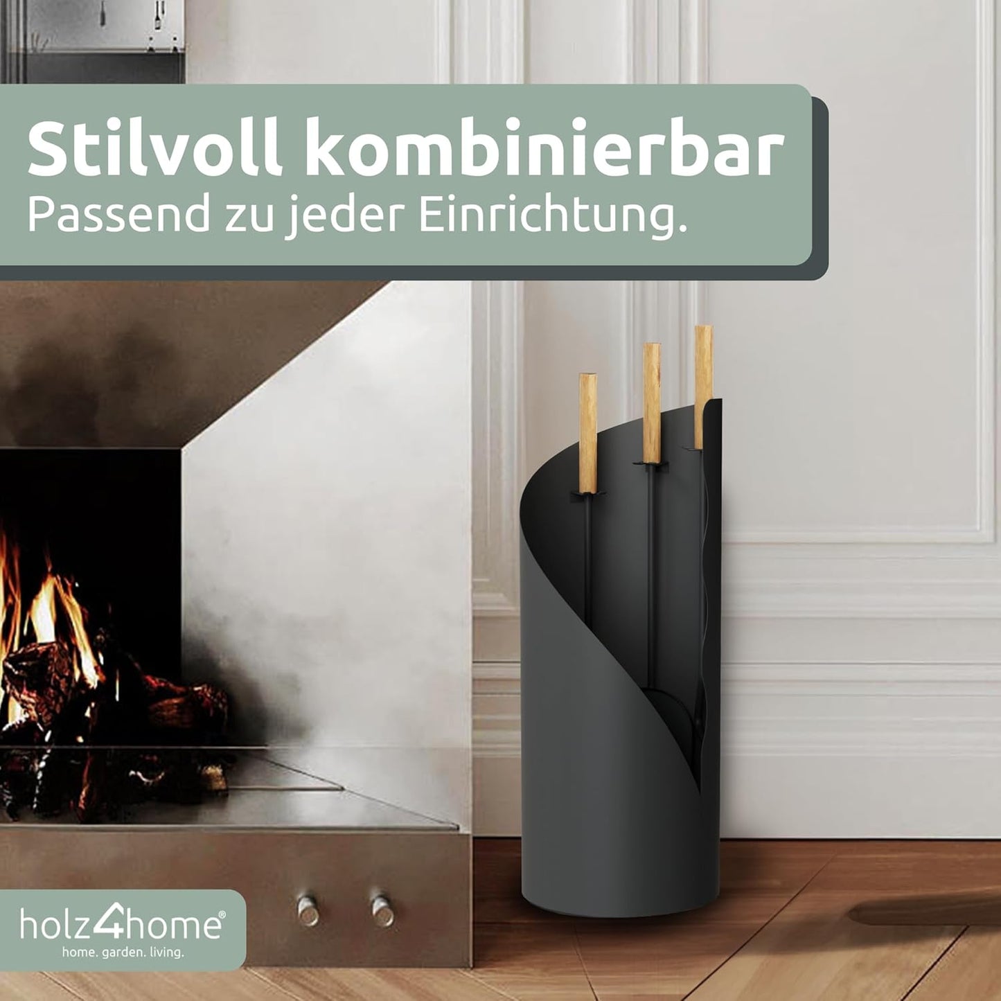 5-teiliges Kaminbesteck-Set