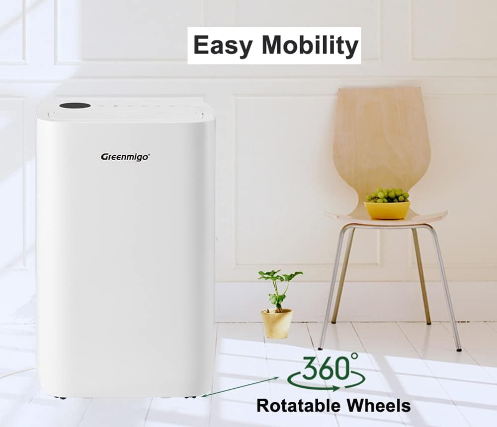 WiFi Luftentfeuchter Alpha Q25 Pro mit Fernsteuerung, HEPA- und Aktivkohlefilter, 25L/24h+WiFi