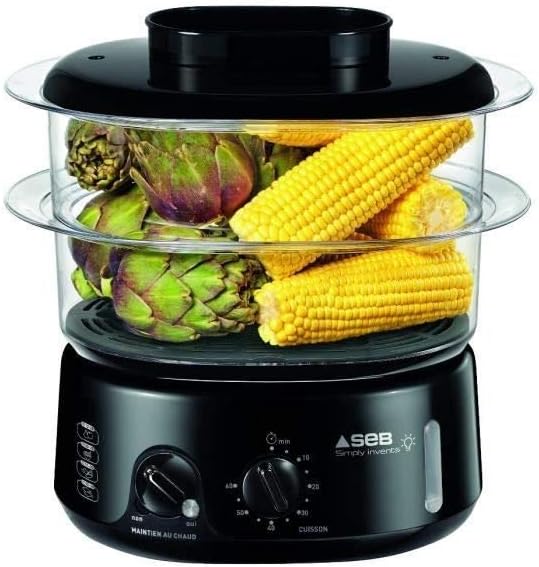 Simply Invents Dampfgarer VC110800 mit 3 Schalen, Warmhaltefunktion