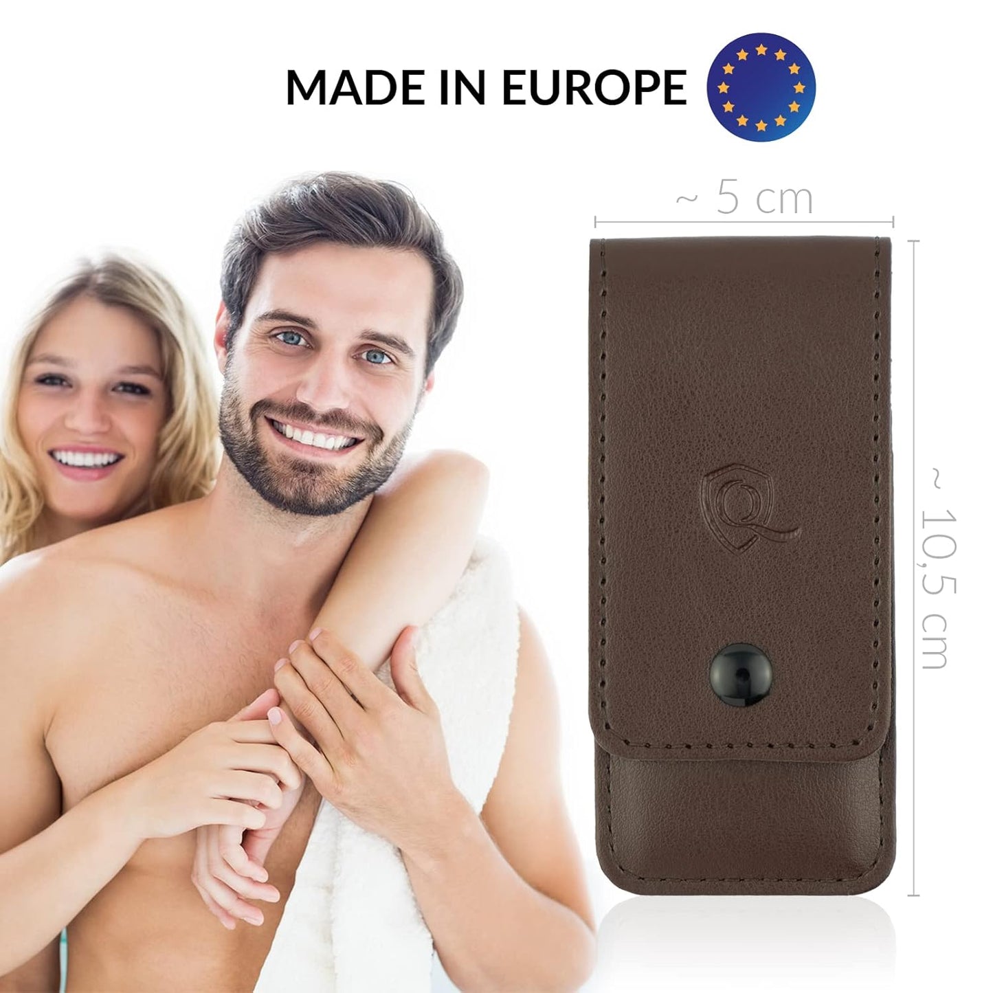 4-teiliges Maniküre Set, Braun