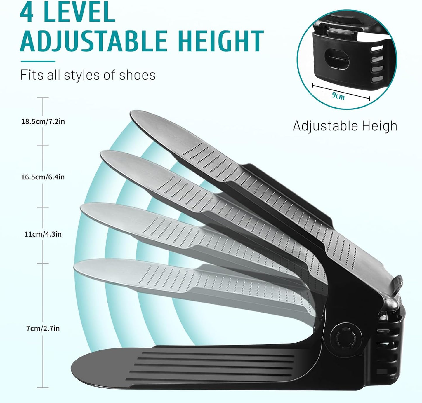 Einstellbare Schuhstapler-Set (24 Stück)
