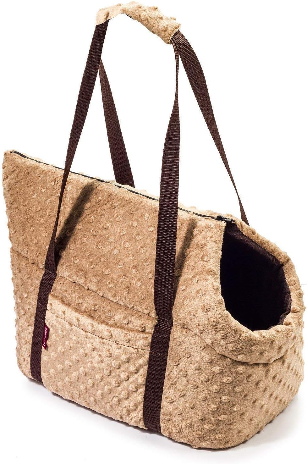 Hundetasche, L 26 x B 16 x H 25 cm ; Beige (Minky)