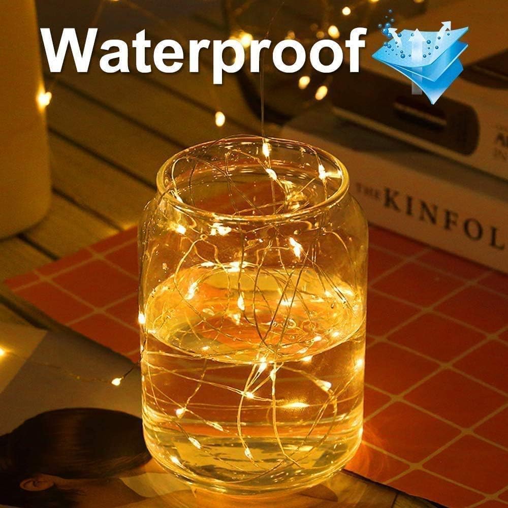 LED Lichterkette mit Timer, 16 Stück, Warmweiss 16