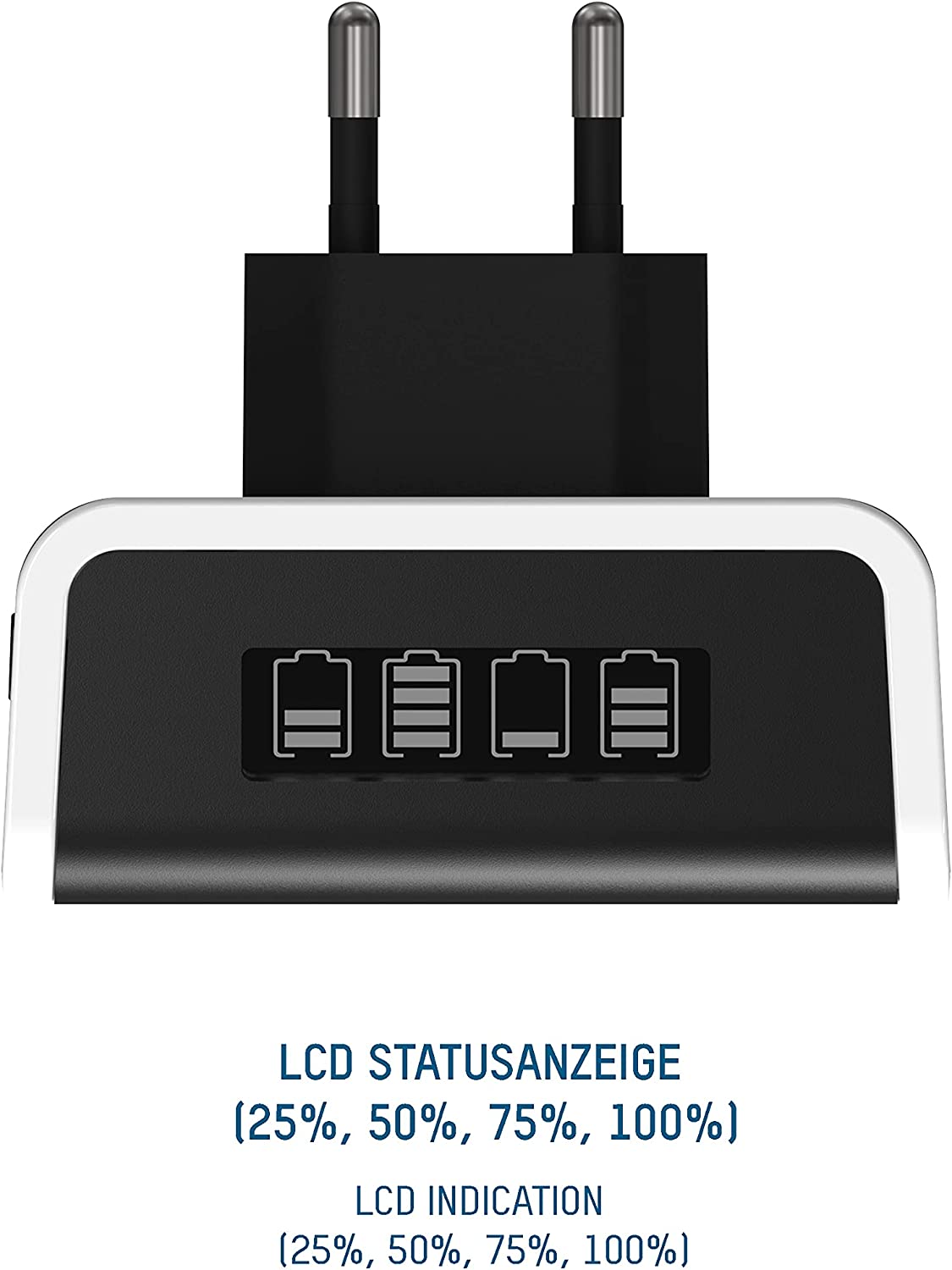 Comfort Plus + 4x AA 2100mAh, Ladegerät, Comfort Plus Ladegerät + 4x AA Akkus