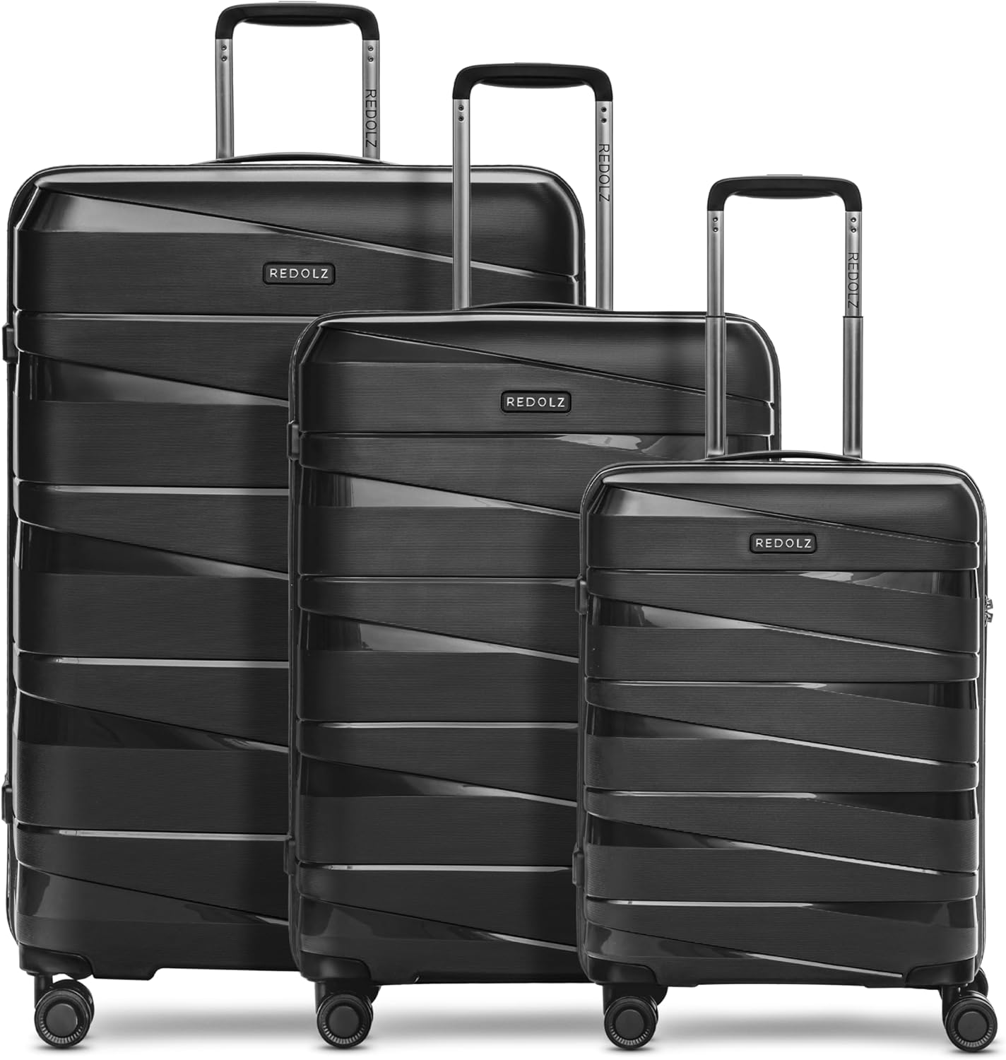 Essentials 10 Hartschalen Koffer-Set 3-teilig, Black-metallic Kofferset (3-teilig)