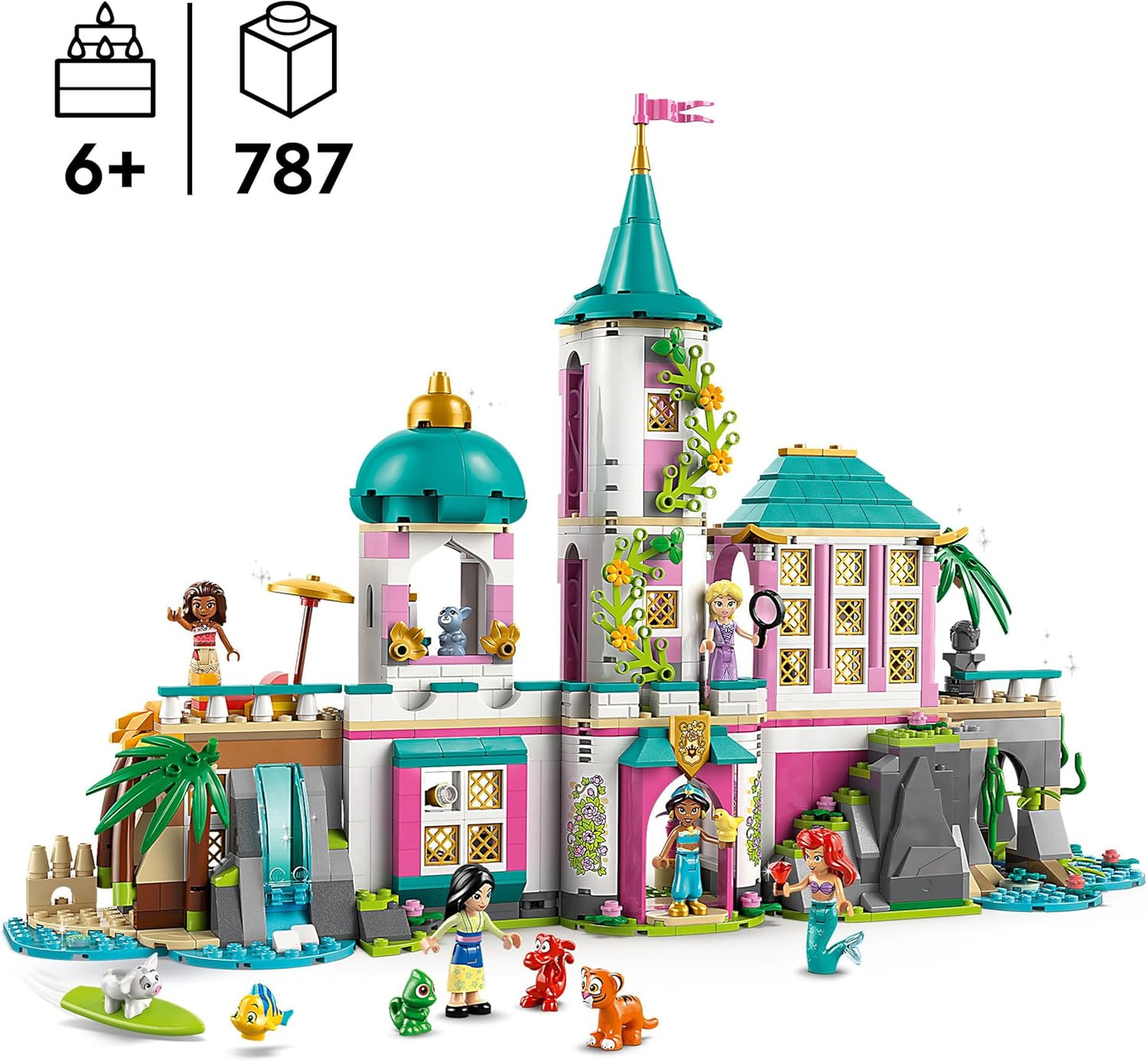 Disney Prinzessinnen Schloss mit Haustieren
