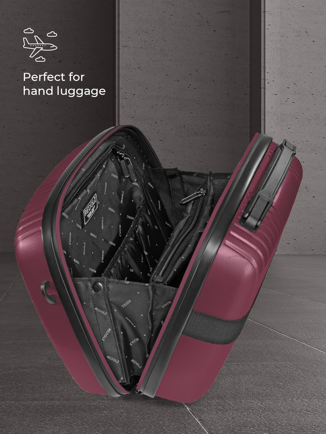 Essentials 14 Beautycase 34 cm, Aubergine Metallic Beauty Case (34 cm)