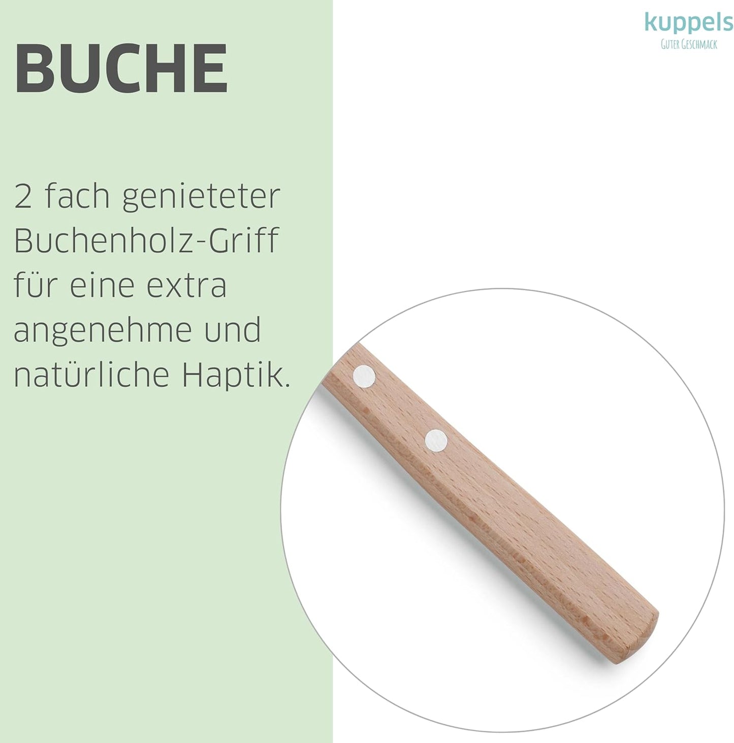 Schälmesser Set mit gebogenen Klingen, Gebogene Klinge