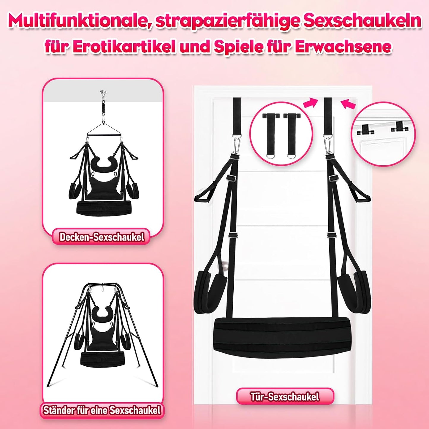 Liebesschaukel für Paare, extra gepolstert, 360kg belastbar