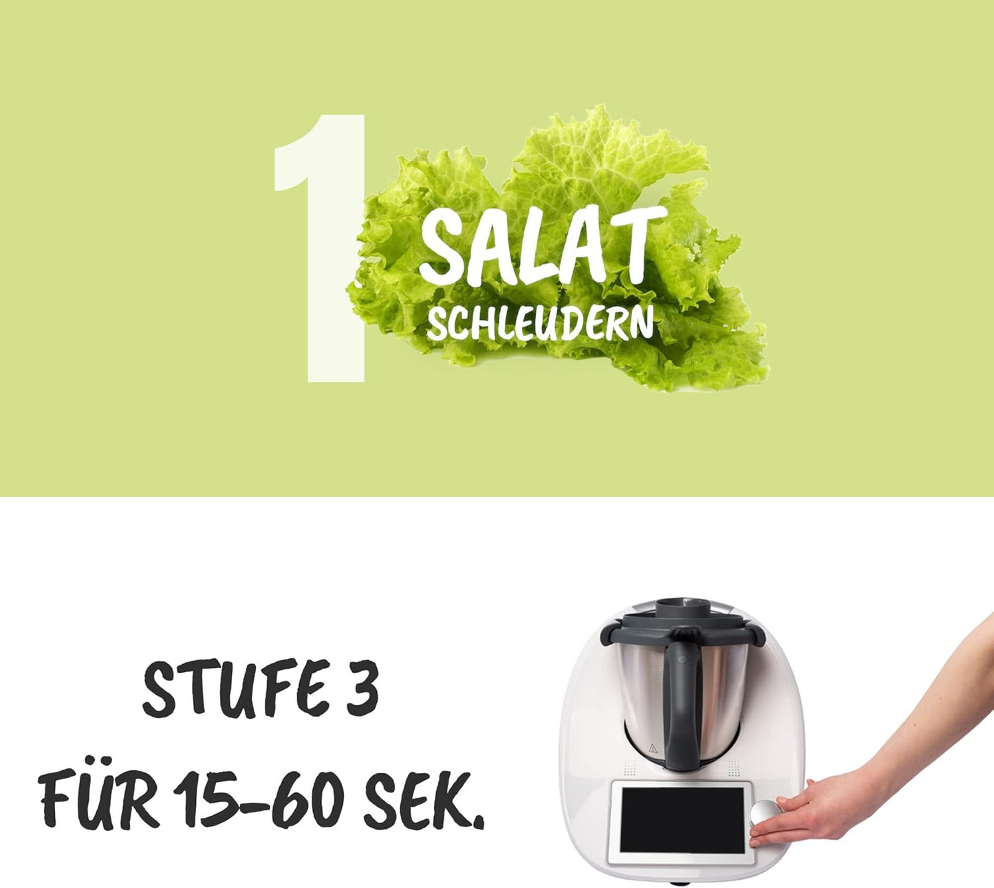 Salatschleuder für Thermomix TM7/TM6/TM5, Tm7/6/5 Salatschleuder