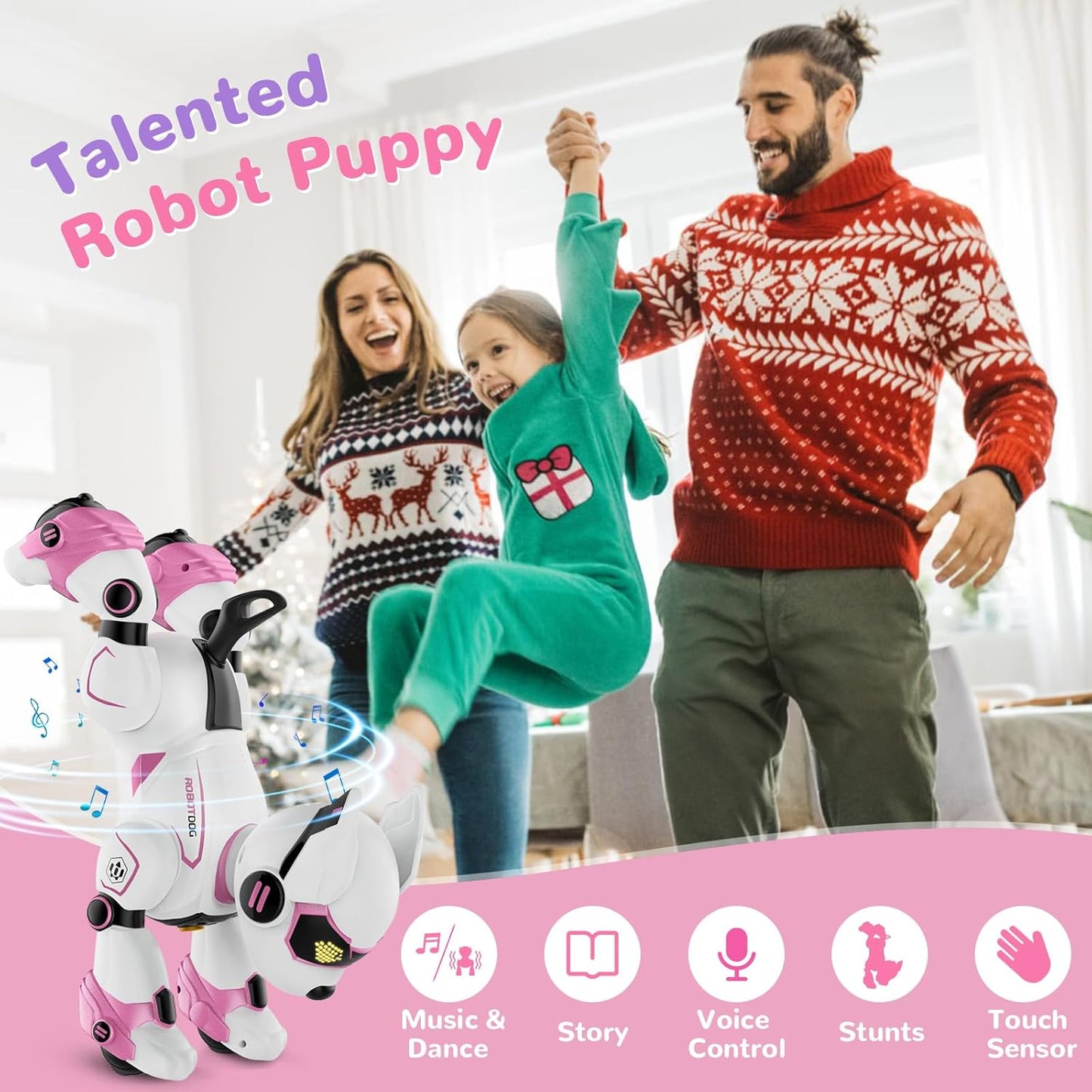 Programmierbarer Roboterhund mit Sprach- und Gestensteuerung