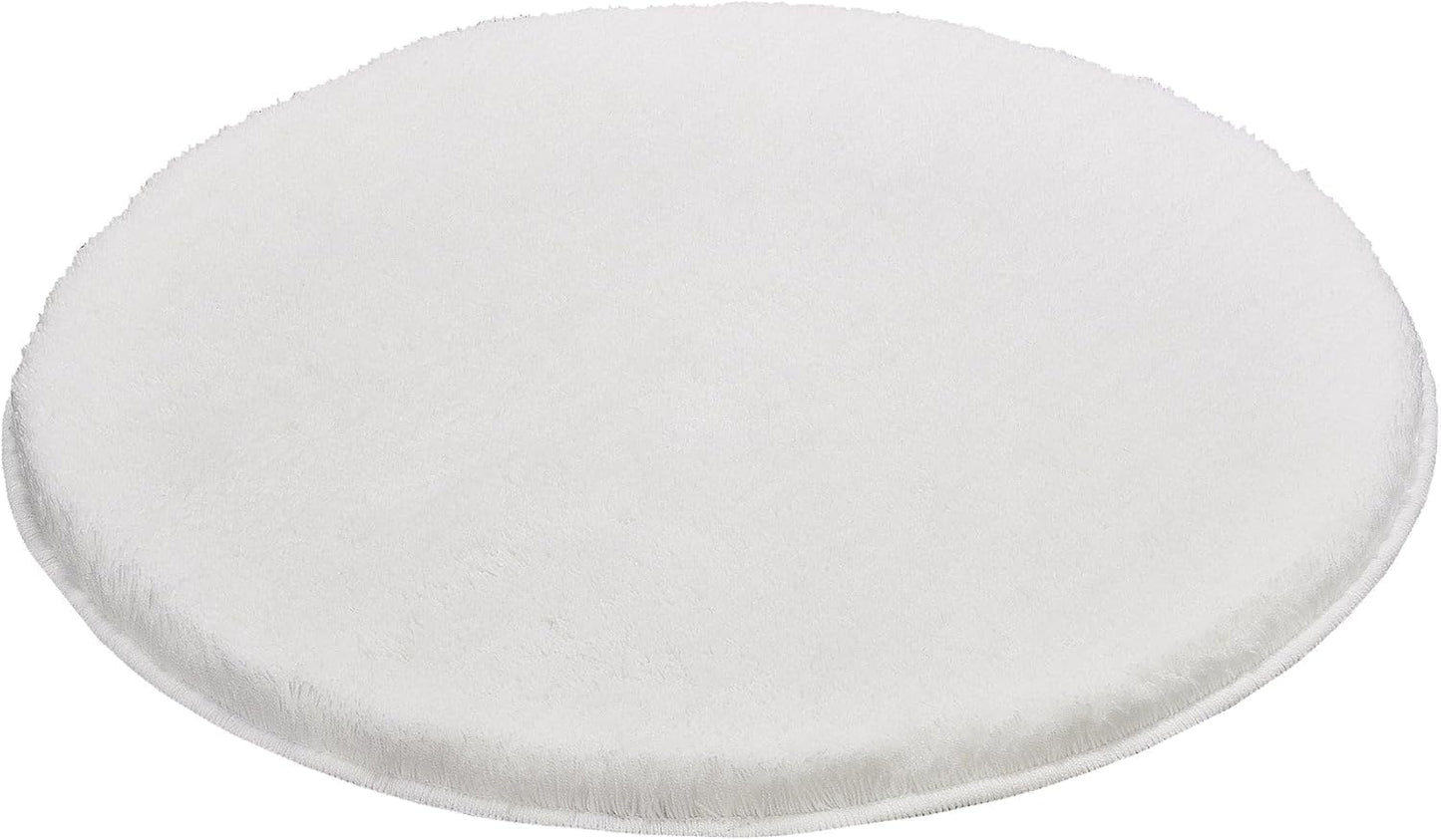 Runder Badteppich Relax, Polarweiss 100 cm (Rund)