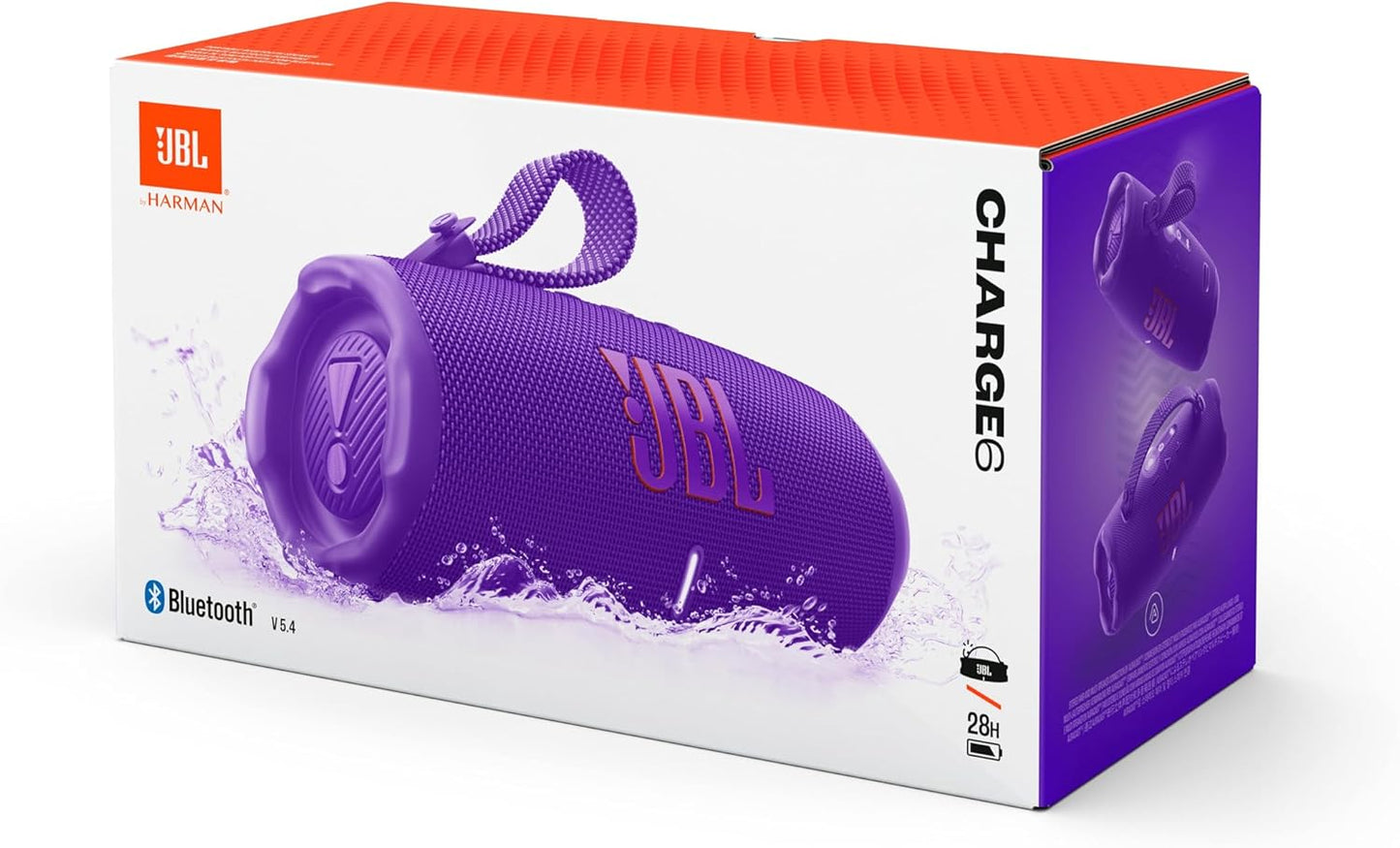 Tragbarer Bluetooth-Lautsprecher Charge 6, Purple