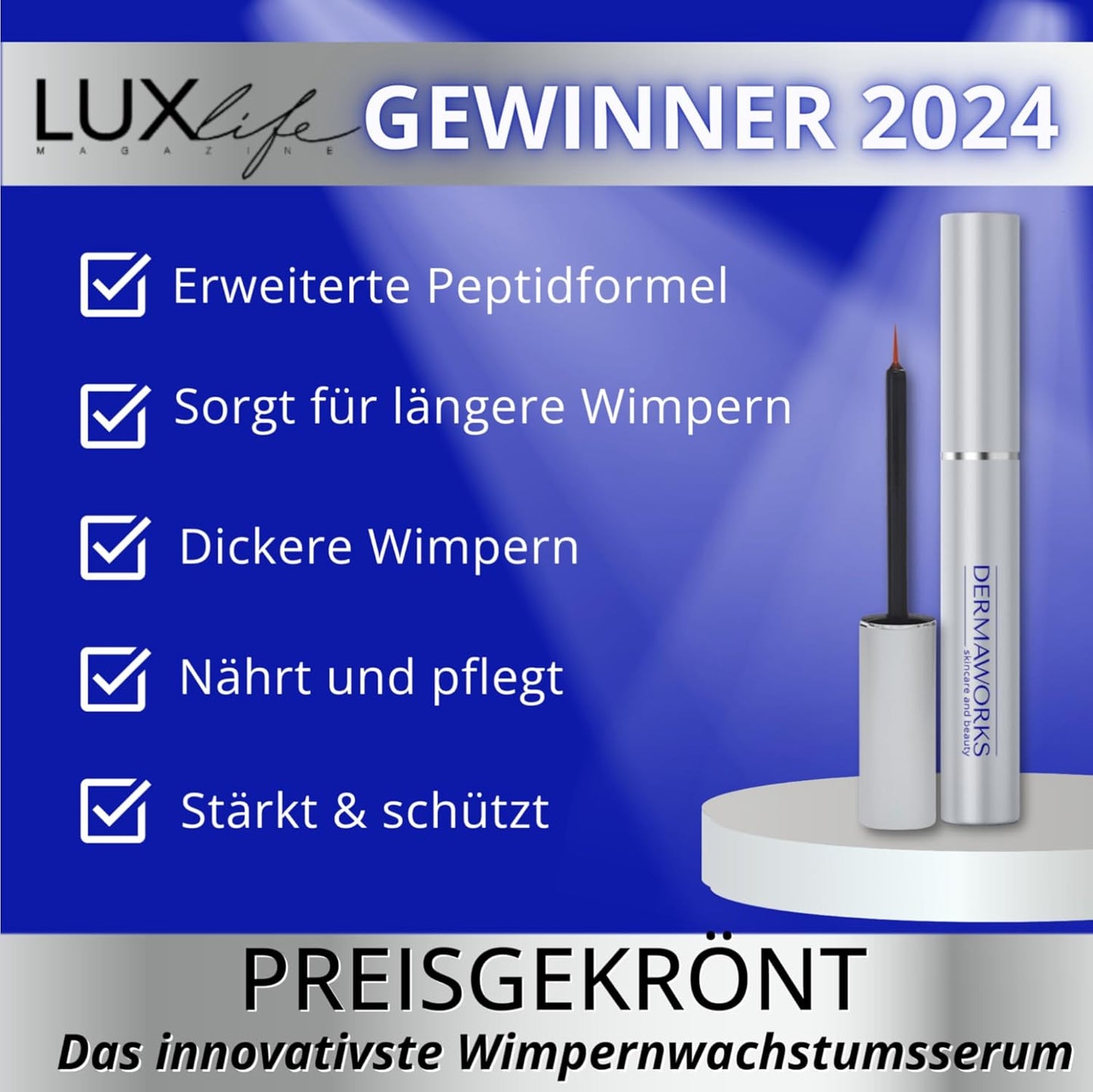 Peptid-Wimpernserum für schnelles Wachstum, 3 ml (1er Pack)