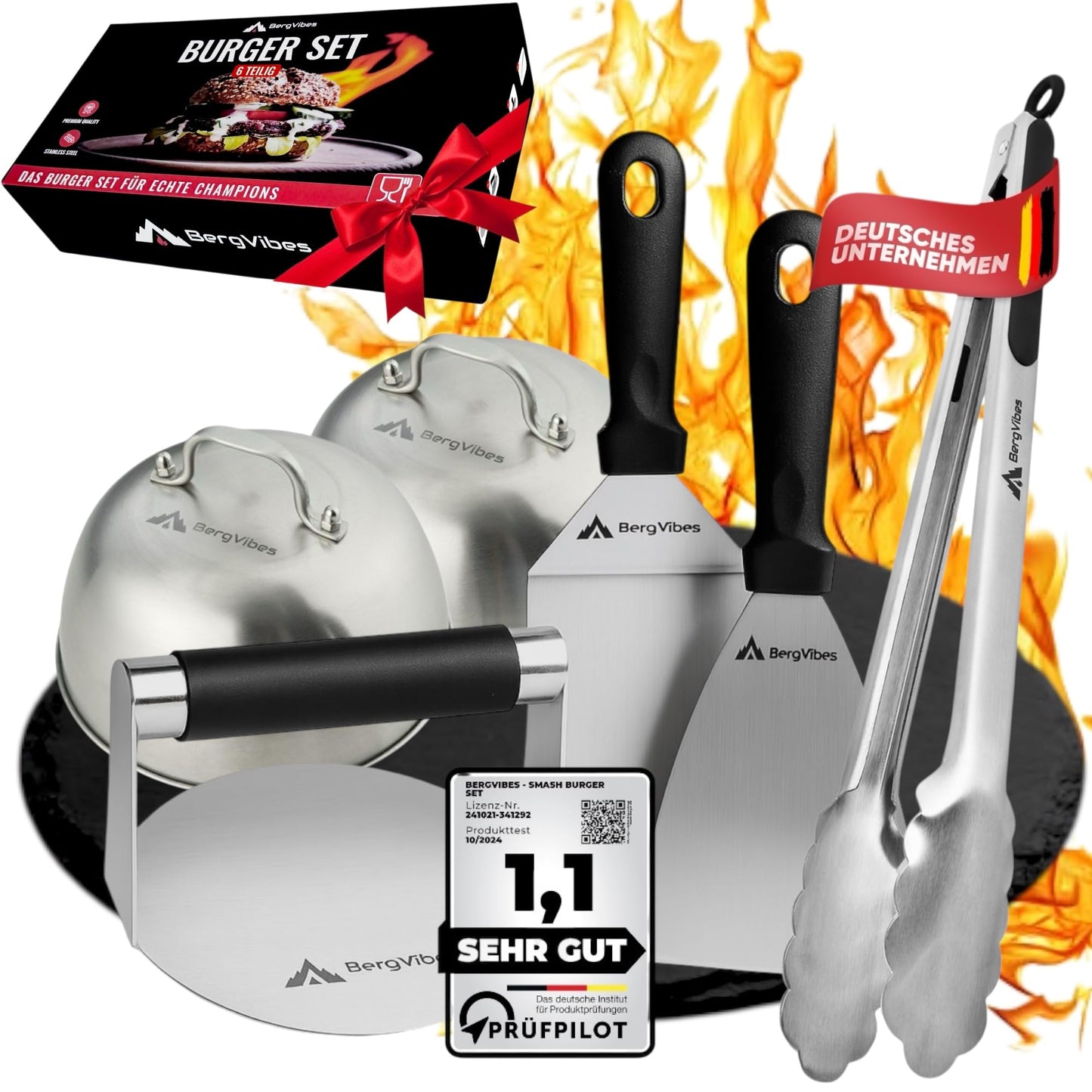 6-teiliges Smash Burger Set, Exklusive