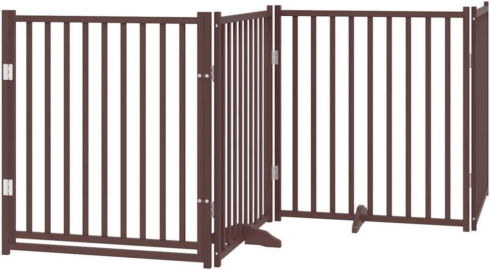Faltbares Hundegitter mit Tür (6-teilig)