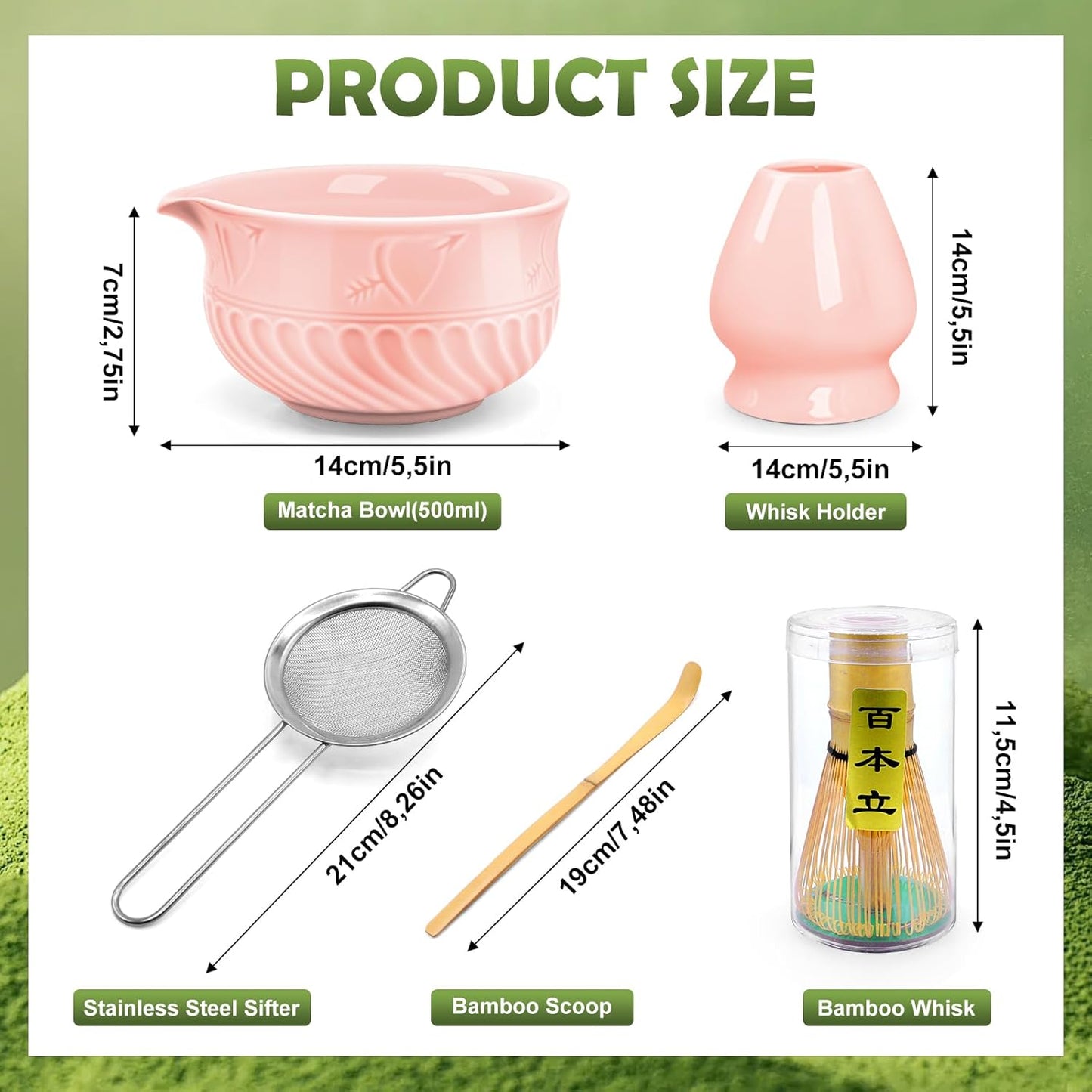 Matcha Tee-Set, Rosa