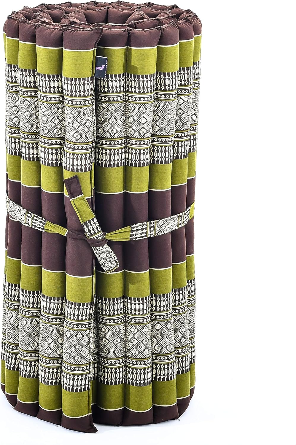 Faltbare Tatami Bodenmatratze, M: 190x70 cm / Sf20 - Braun, Grün