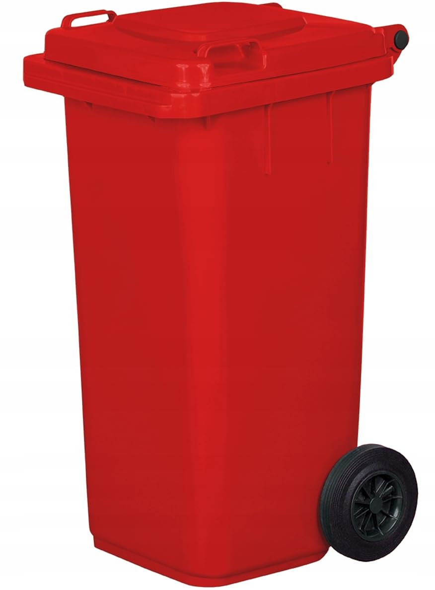 Mülltonne, 120L, Rot