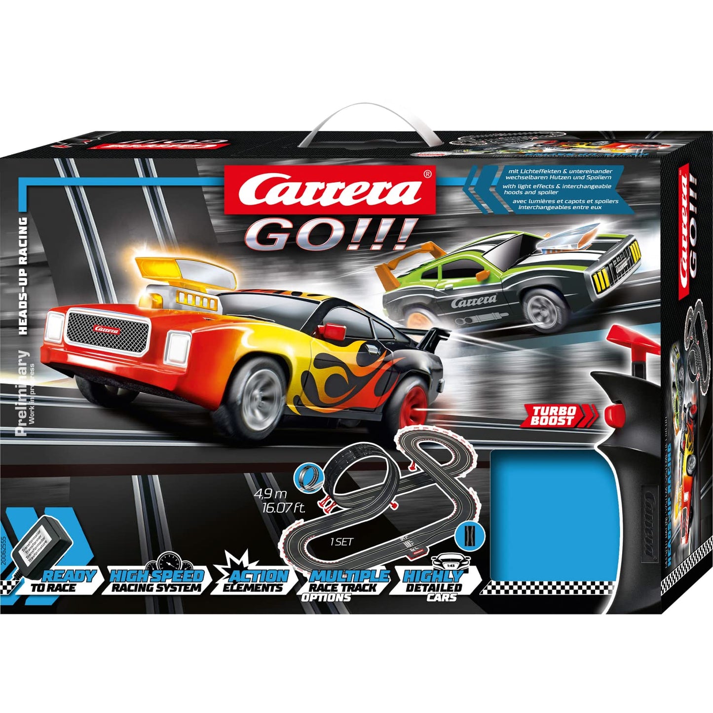GO!!! Heads-Up Racing, Rennbahn, Heads-Up Racing