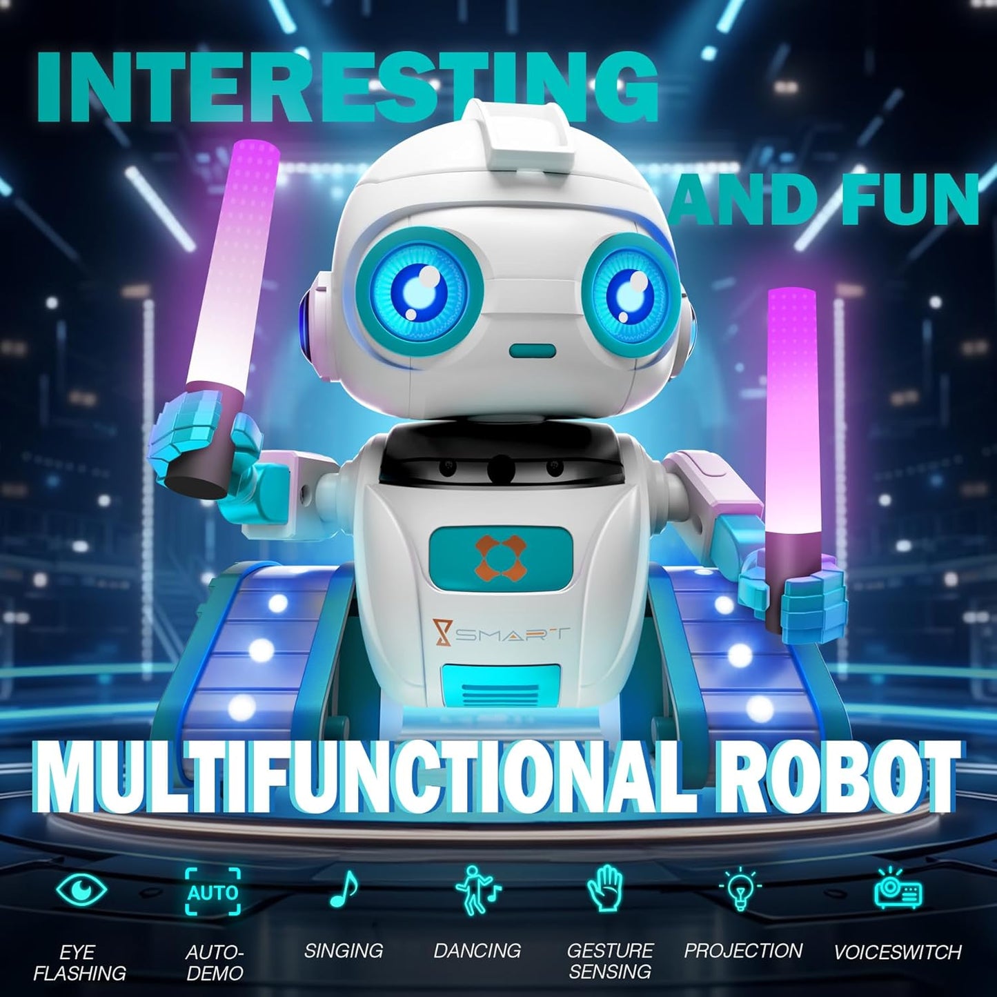 RC-Roboter Spielzeug mit LED und Musik