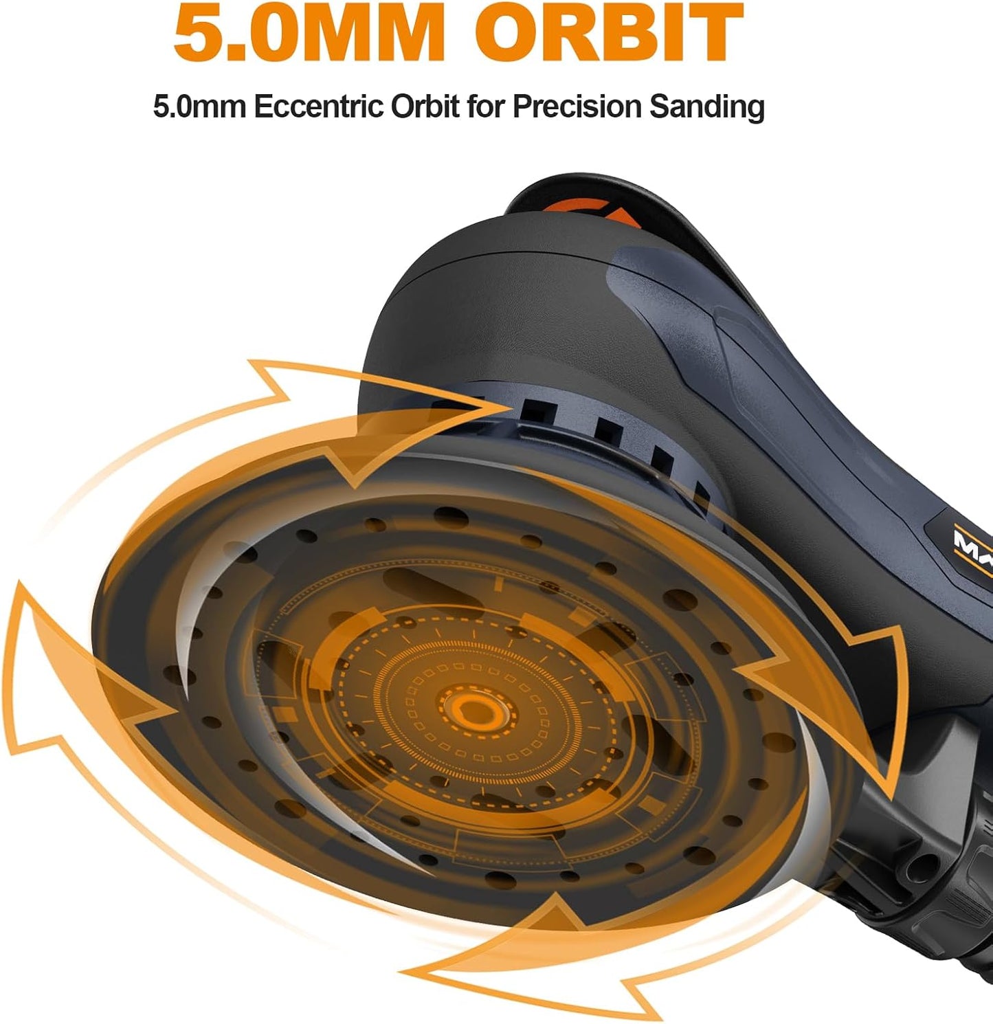 R7303 Exzenterschleifer mit variabler Geschwindigkeit, 150mm Schleifplatte