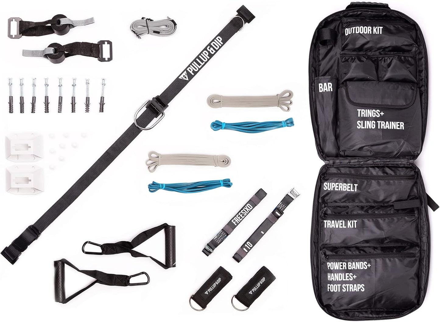 Schlingentrainer und Widerstandstrainer Set, TÜR + WAND Paket