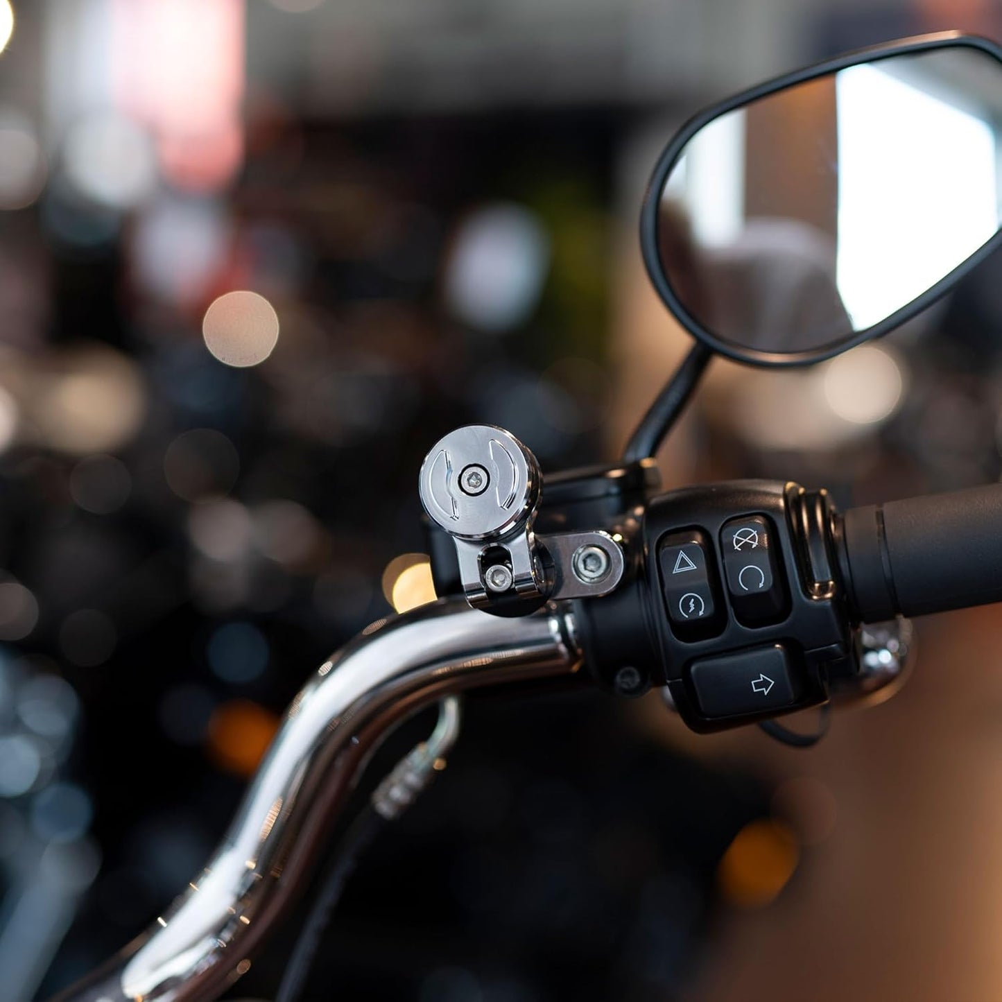 Clutch Mount Pro - Handyhalterung für Motorrad, Cromato