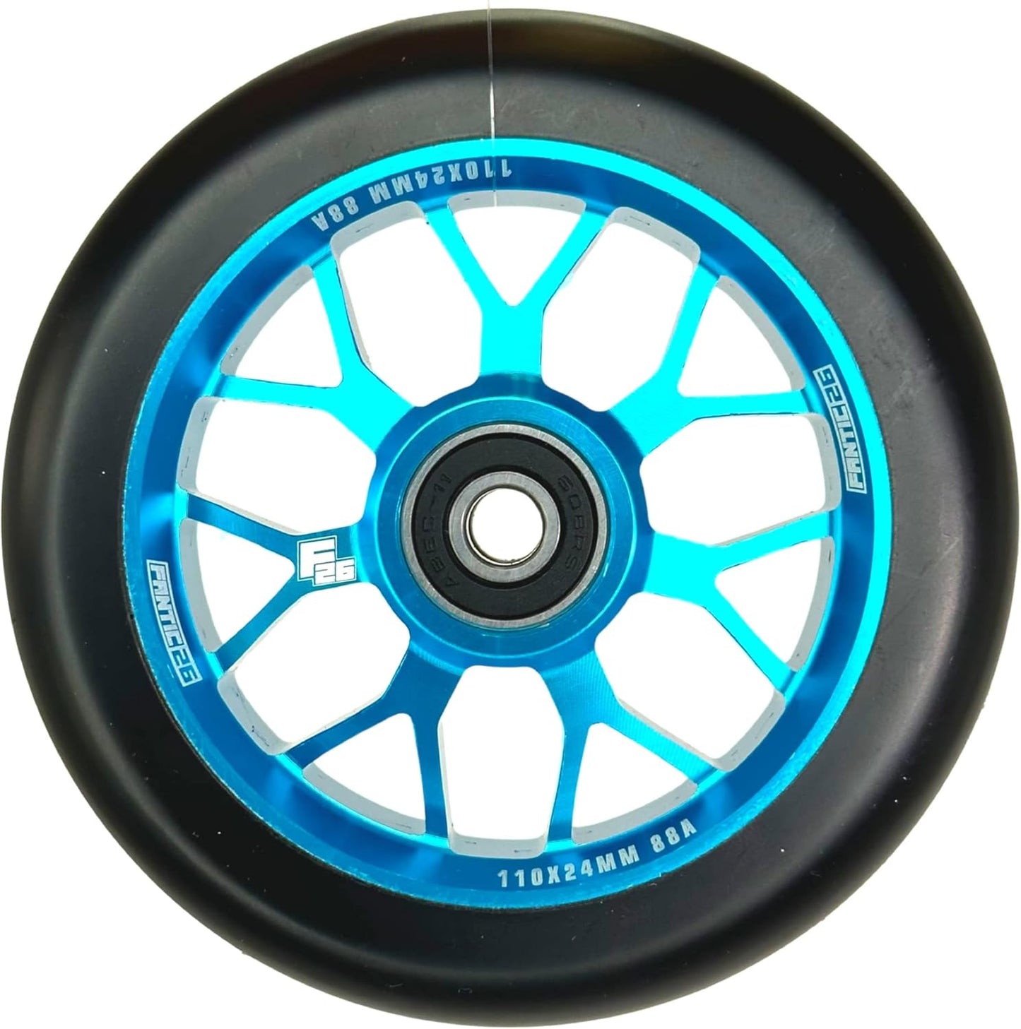Spy7 Stunt Scooter Rolle, Türkis/Pu Schwarz