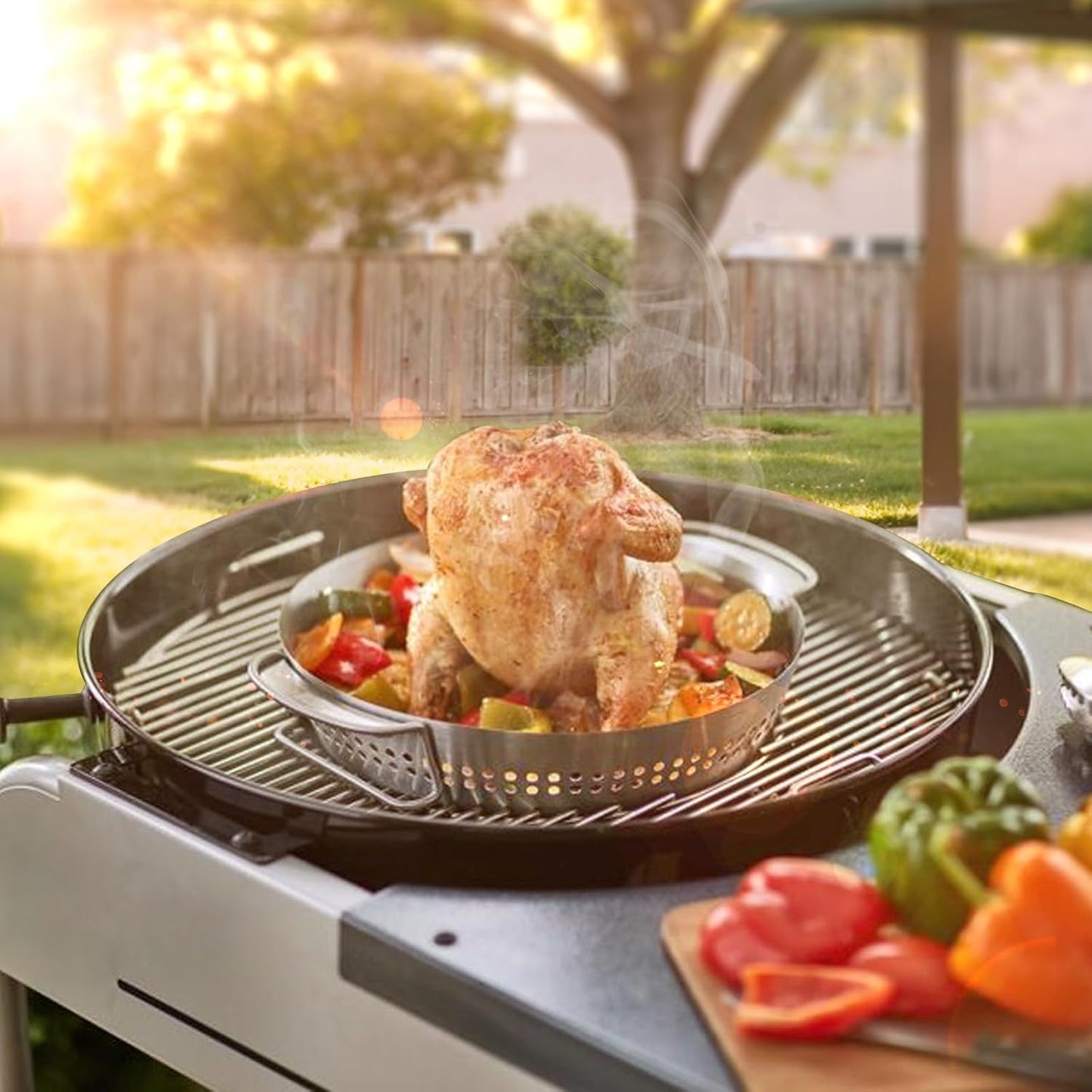Abnehmbarer Grillrost für Holzkohlegrills, Silver