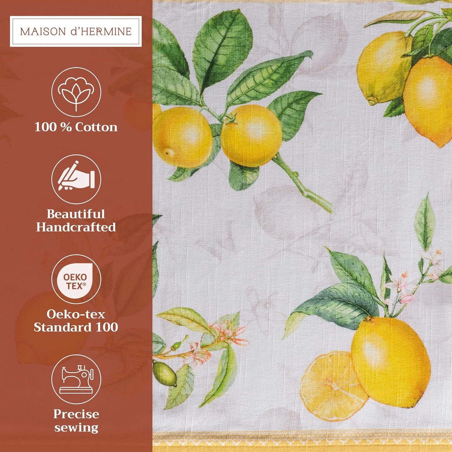 4er-Set Tischsets Limoncello-Kollektion, 01 - Limoncello