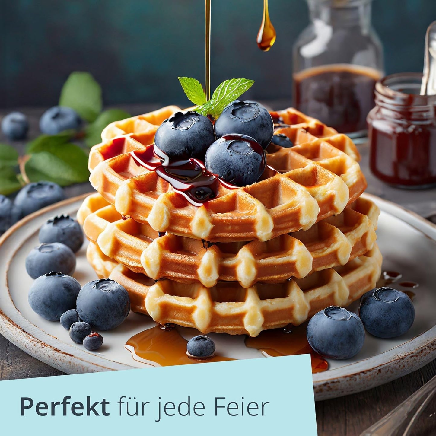 Rundes Mini-Waffeleisen, Runde Form