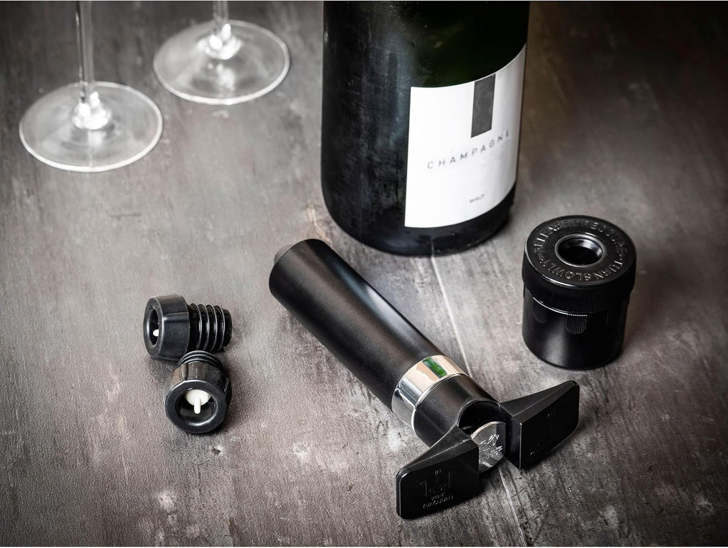 Epivak Duo - Doppelpumpe für Wein- und Champagner, Doppelpumpe - Wein und Champagner
