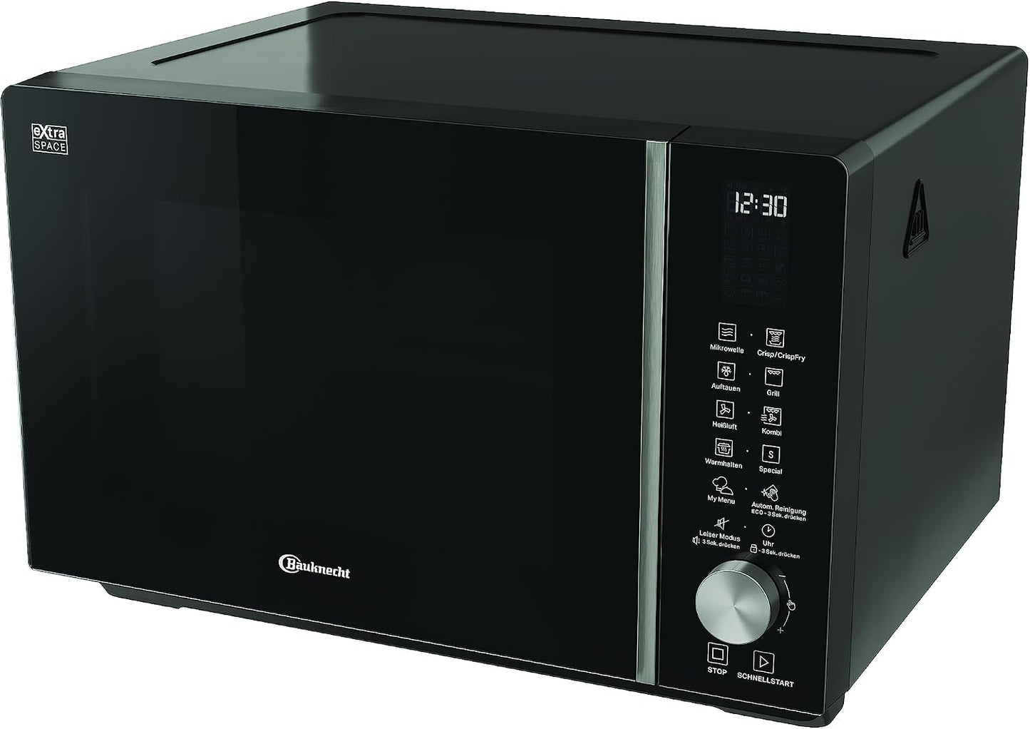Mikrowelle MF 258 B, Schwarz mit Crisp-Funktion