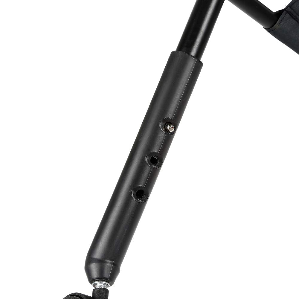Klappbare Wickelkommode mit Rollen und Sicherheitsgurt, A-Noir