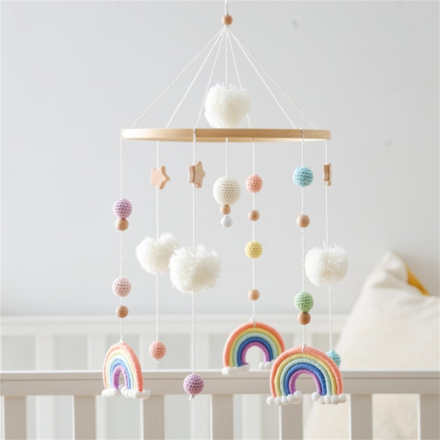 Babymobile für Babybett, Orange