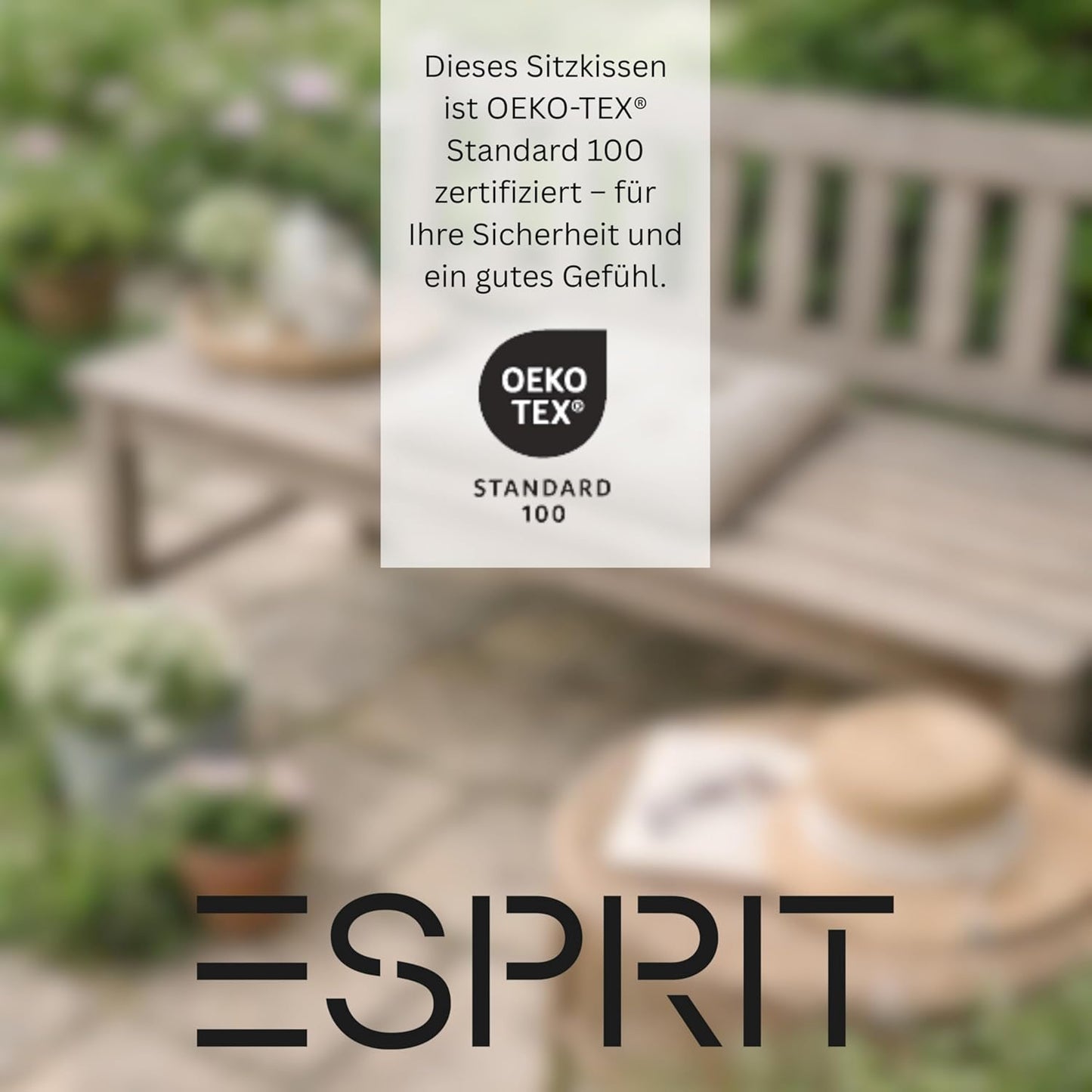 2er Set Sitzkissen für Stühle (40x40 cm), Grün 40 x 40 cm (2er Pack)