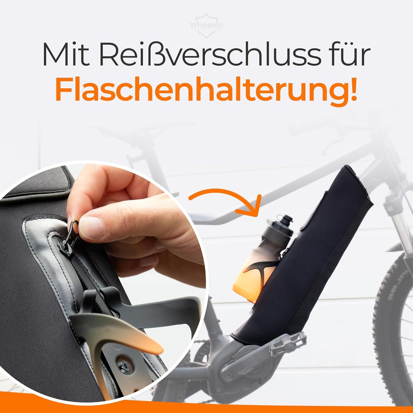 E-Bike Akku Schutzhülle, Standard with Bottle Holder Opening