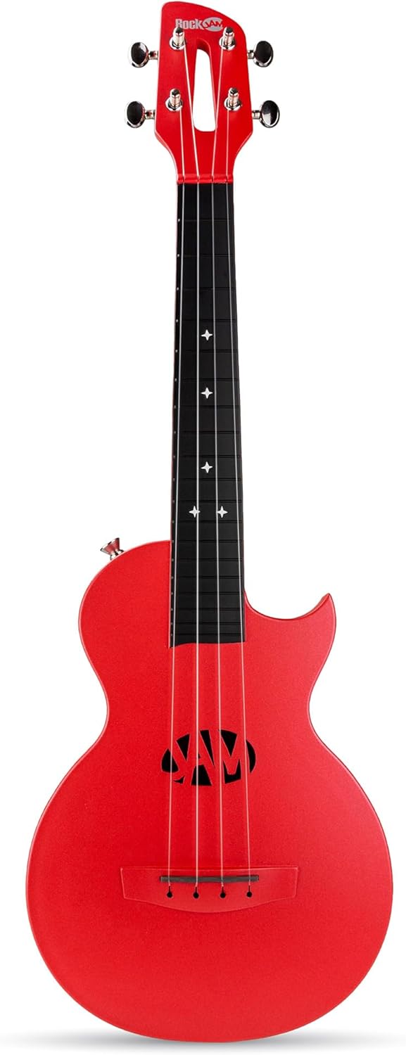 Carbon Fibre Ukulele mit Gigbag, rot